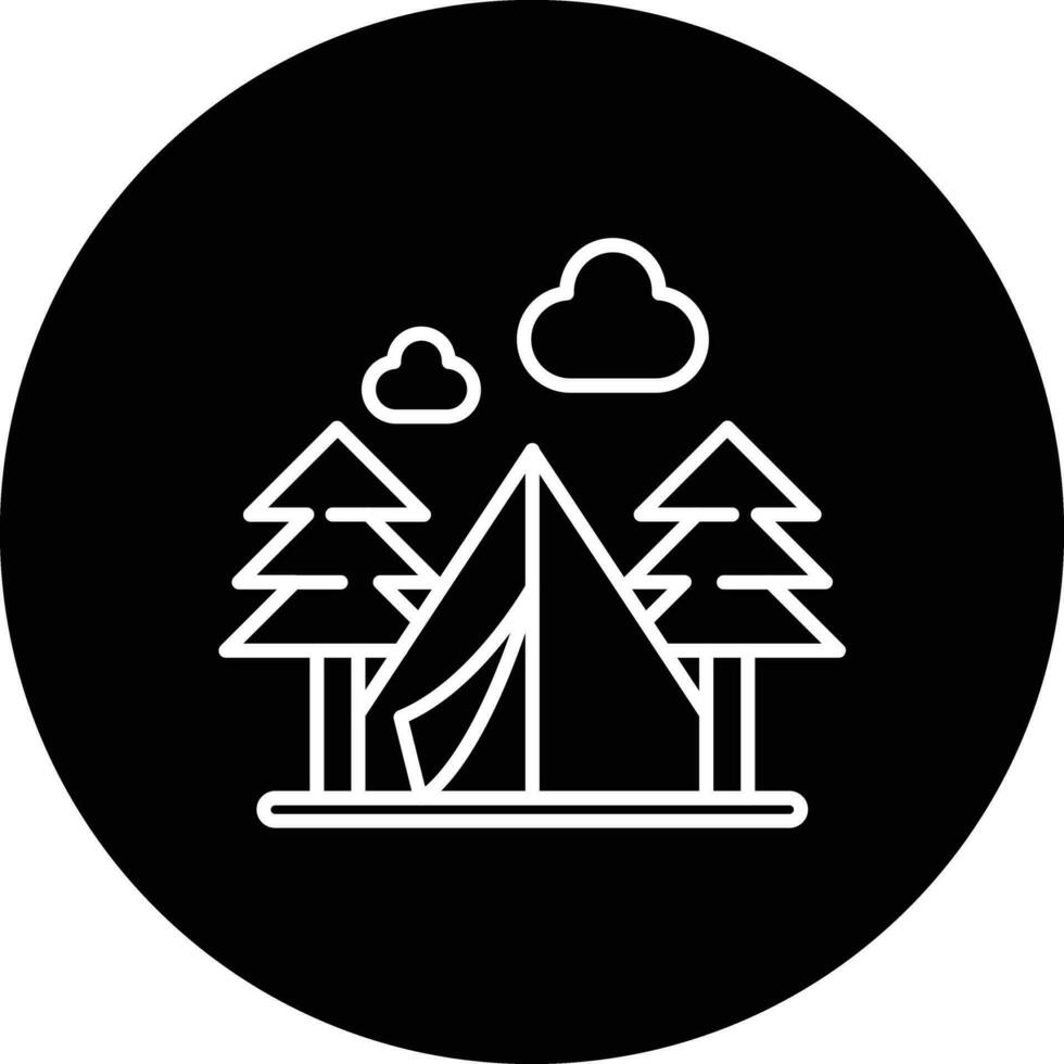 Campground Vector Icon