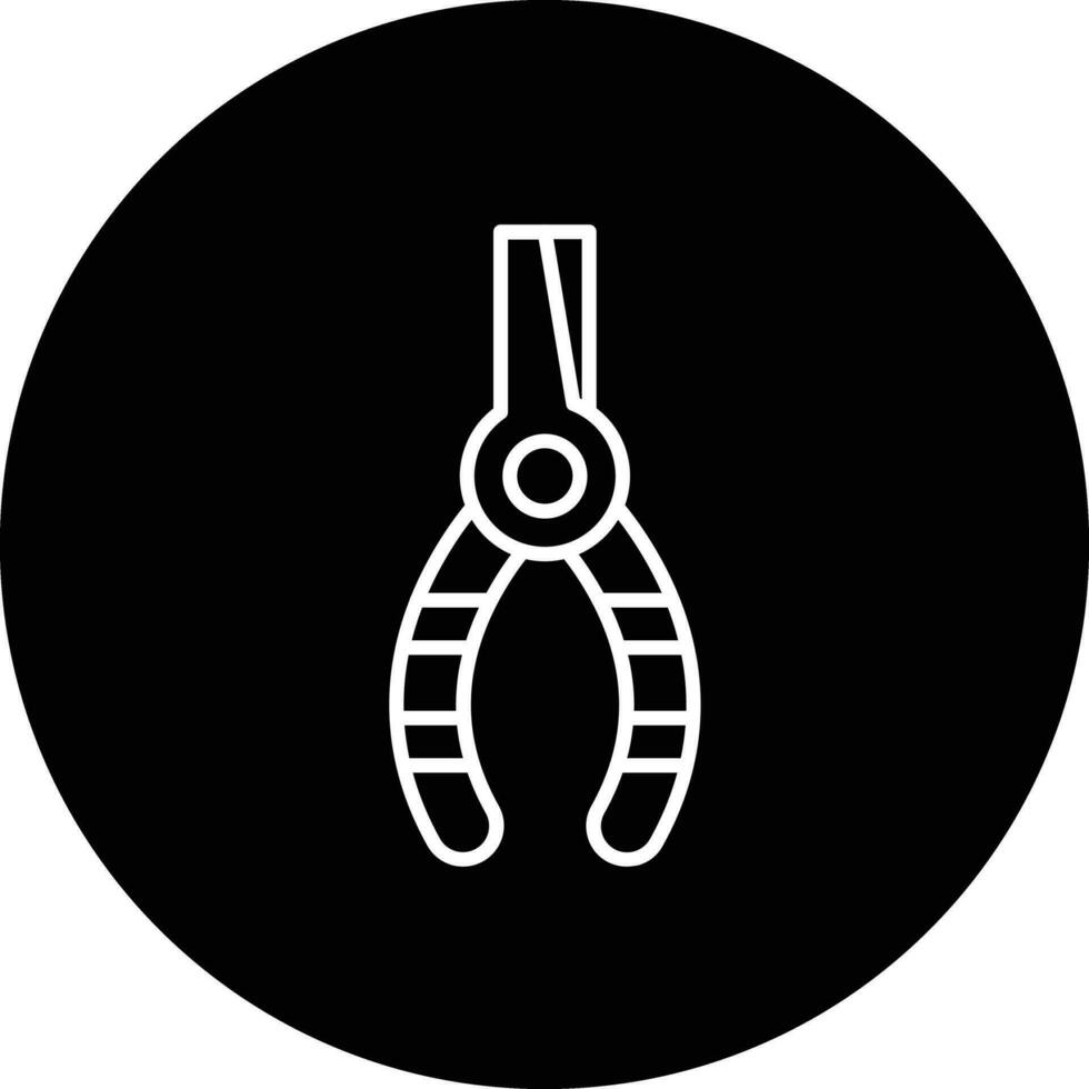 Needle Nose Pliers Vector Icon