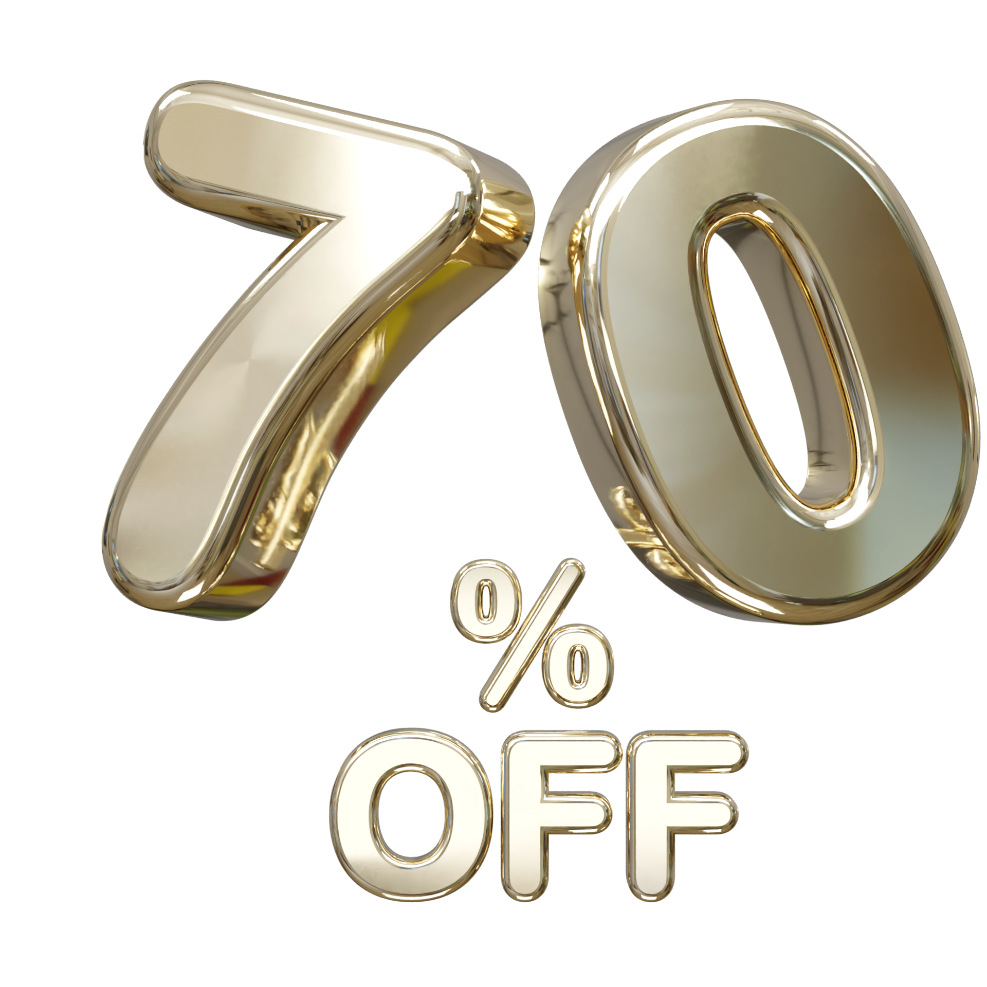 70 Percent Off Discount Sale 3d Rendering Text Illustration 33158054 PNG