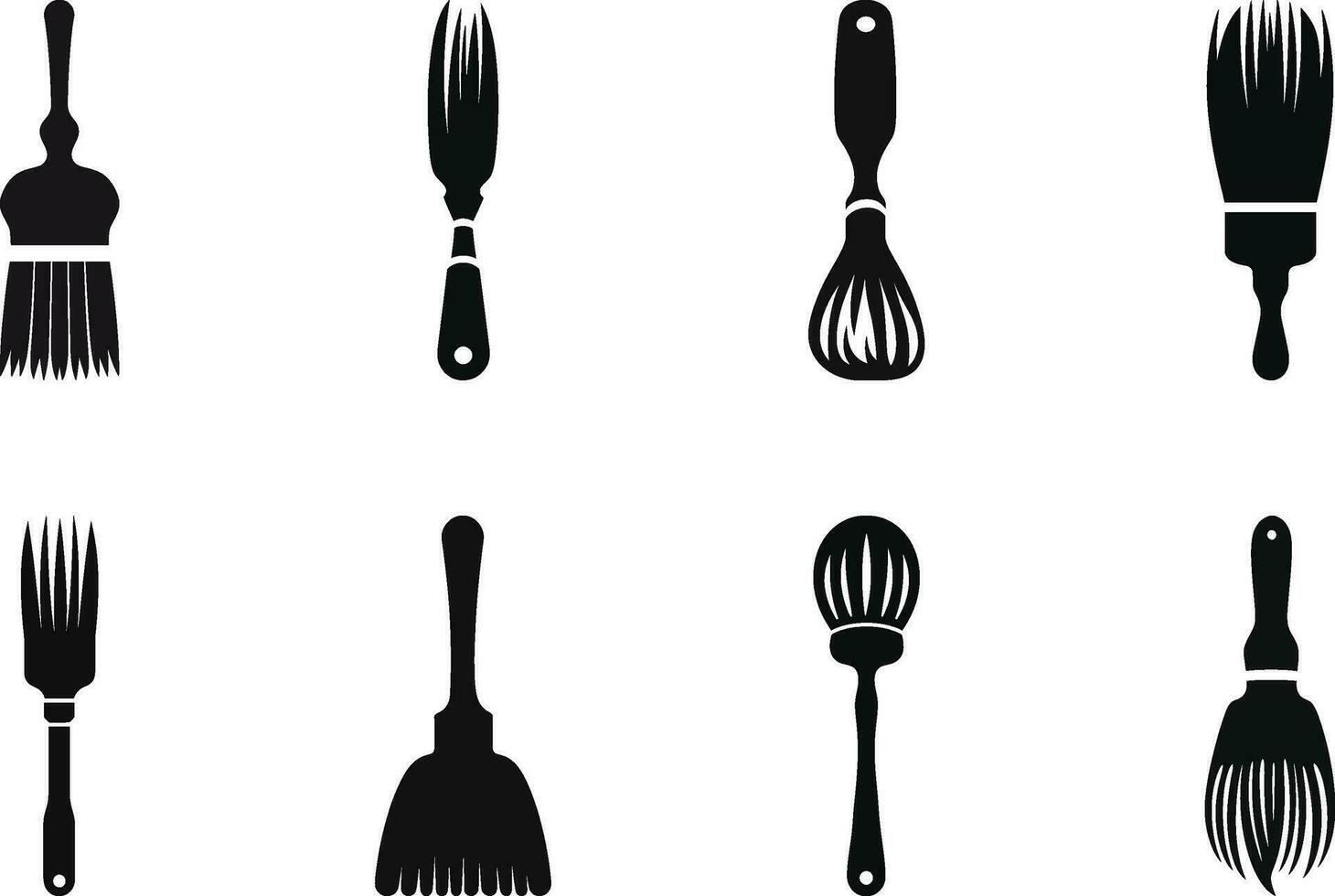Food Preparation Tools Basting Brush vector