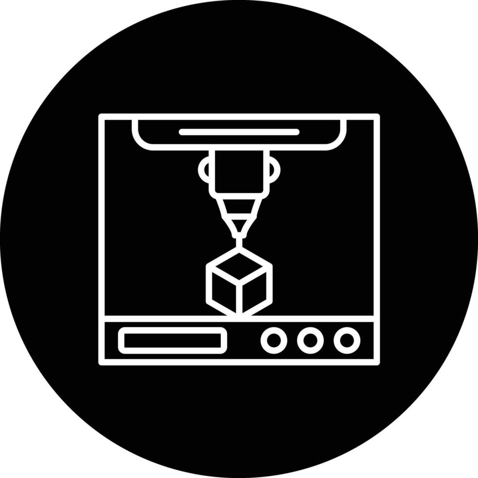 3D Printing Vector Icon