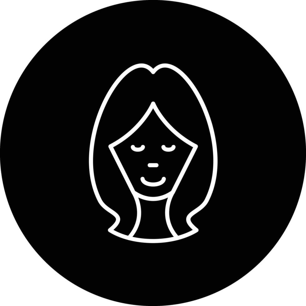 Female Face Vector Icon