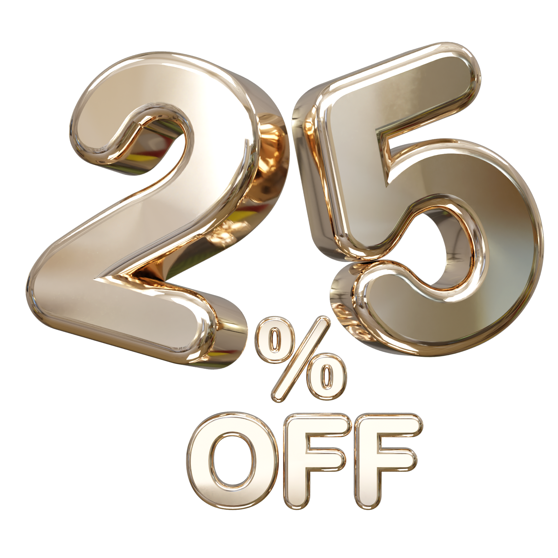 25 Percent Off Discount Sale 3d Rendering Text Illustration 33158348 PNG