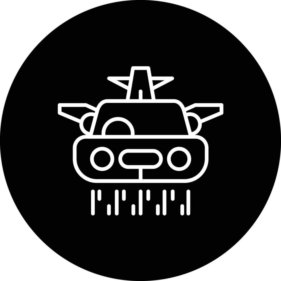 Flying Car Vector Icon