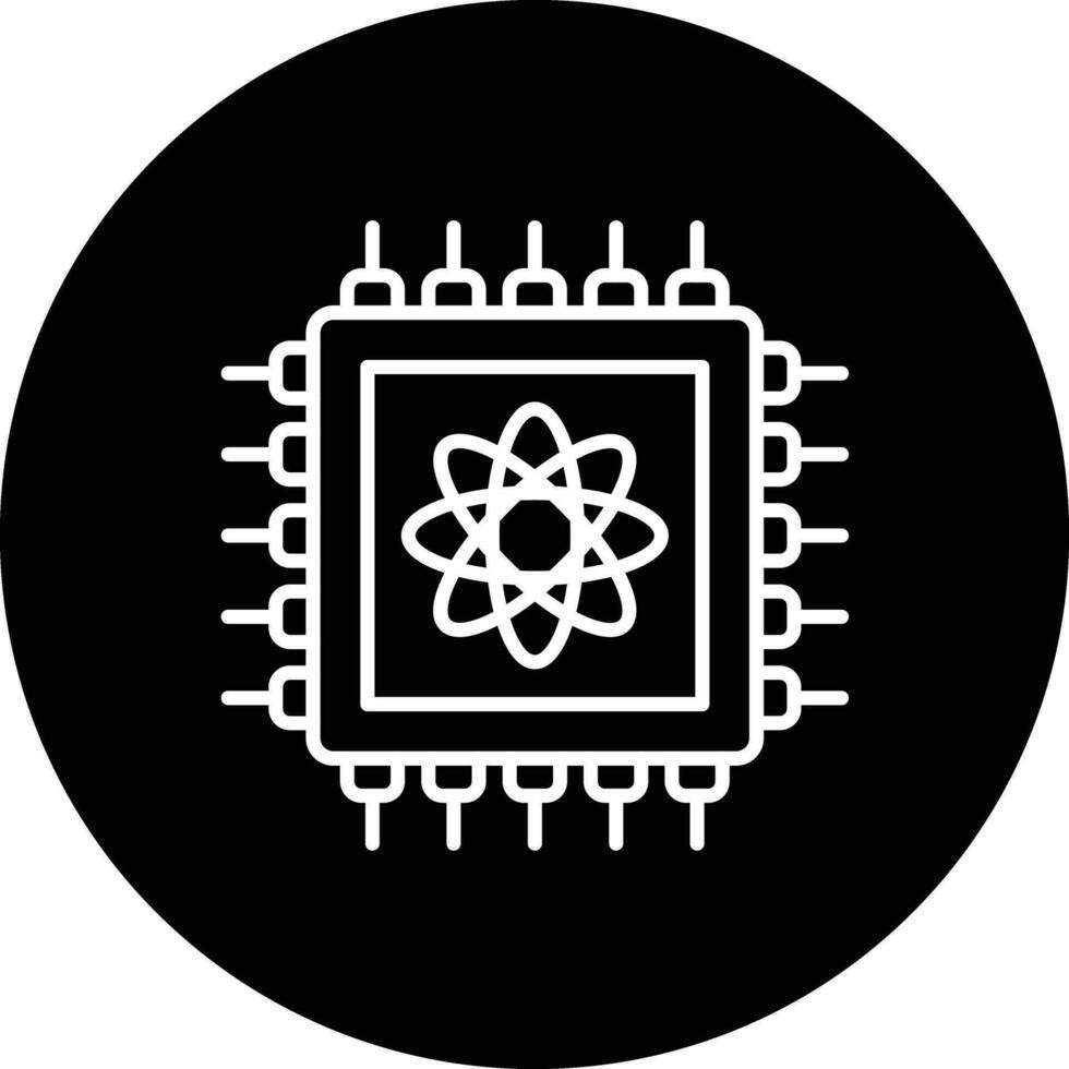 Quantum Computer Vector Icon
