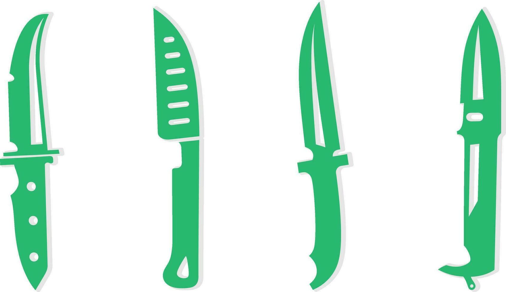 Foodie's Paradise Flavorful Knife Vector Elements for Food related Projects