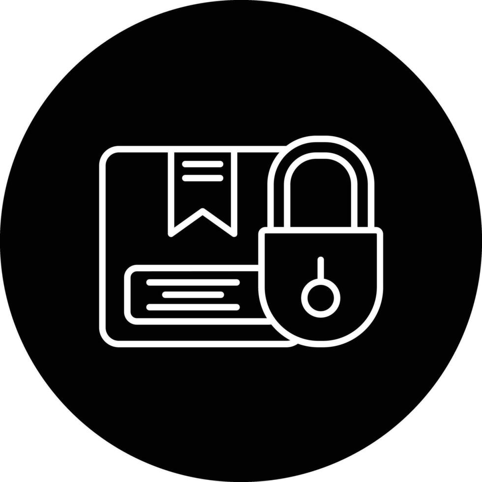 paquete seguridad vector icono