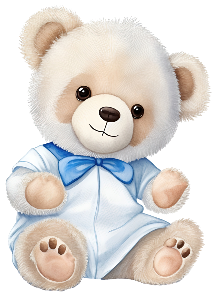 Cute teddy bear illustration. AI Generative 33158763 PNG