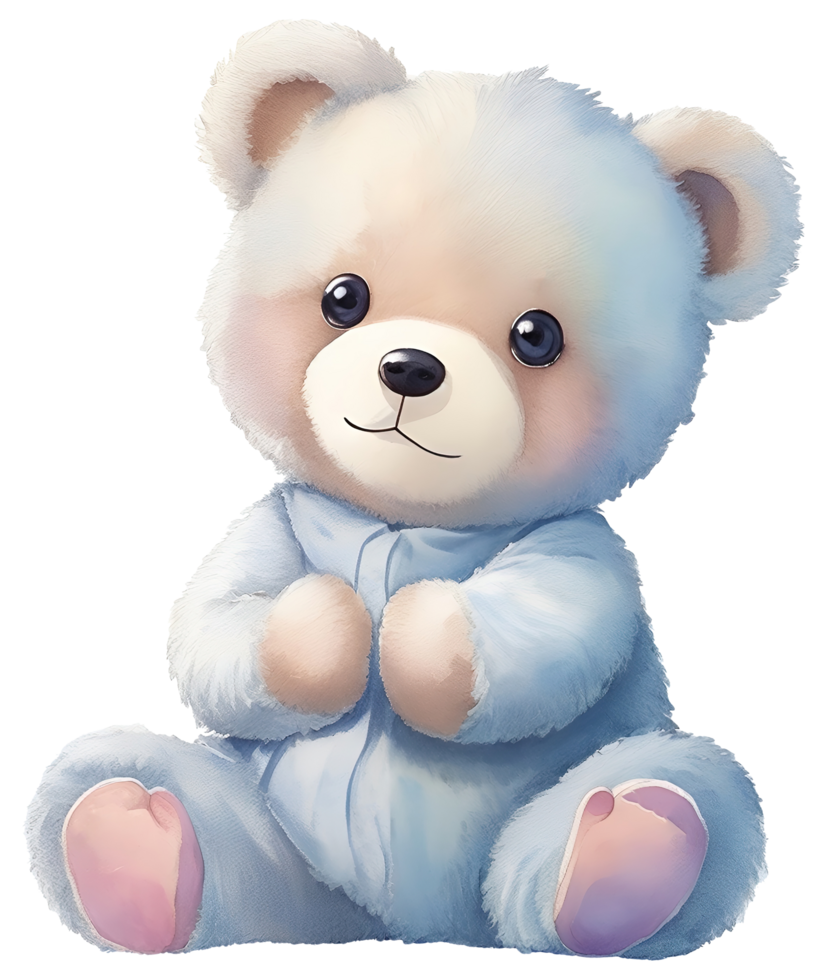 fofa Urso de pelúcia Urso ilustração. ai generativo png