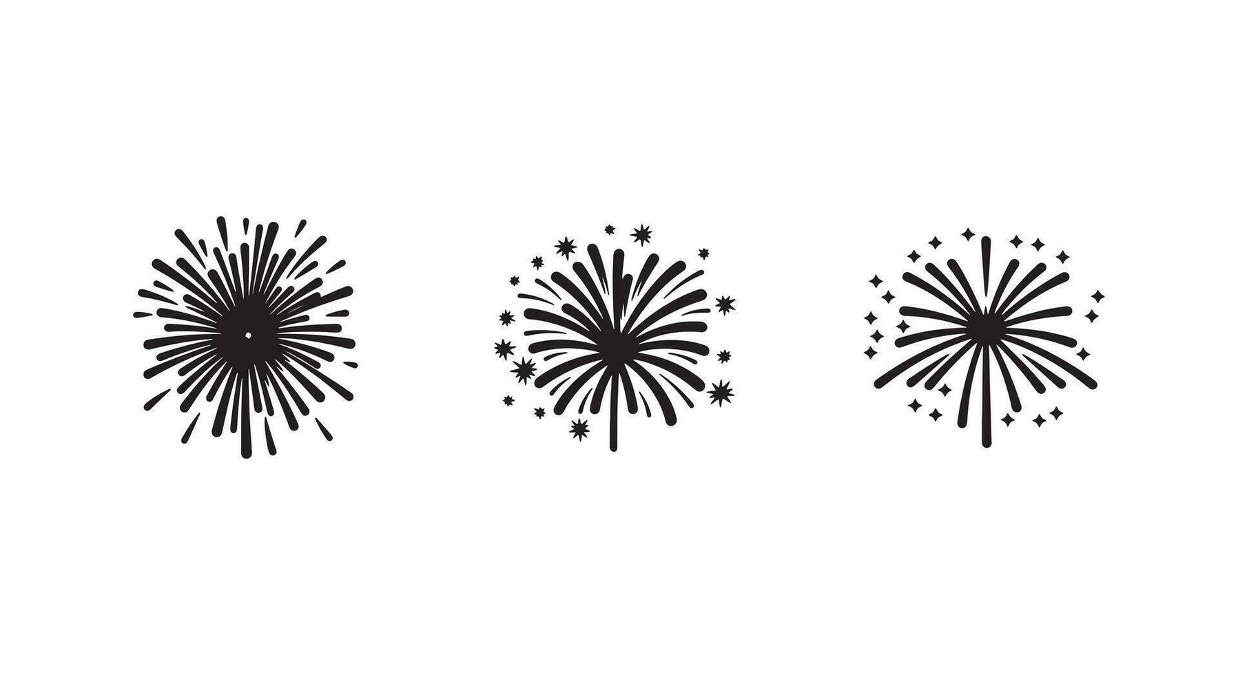 Celebratory Sparks Eye Catching Firecrackers Vector Graphics for Special Occasions