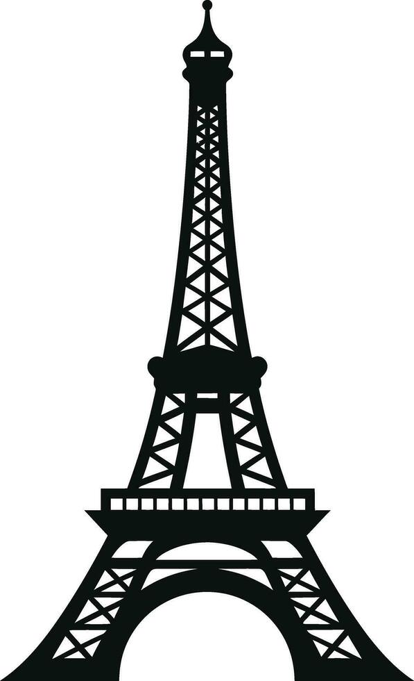 Eiffel Tower Postcards   Vintage inspired Vector Illustrations