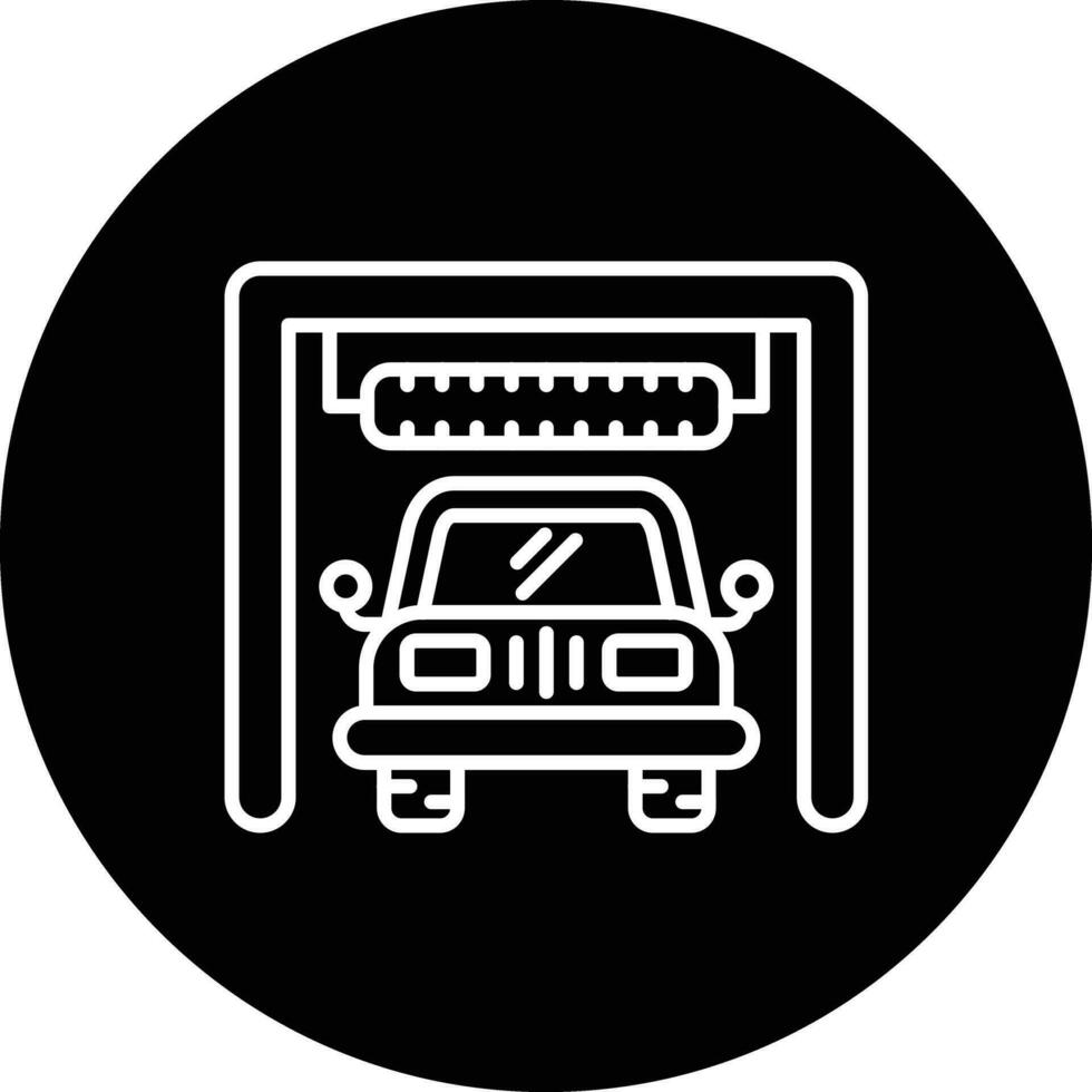 Automated Car Wash Vector Icon
