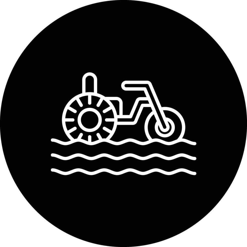 agua triciclo vector icono
