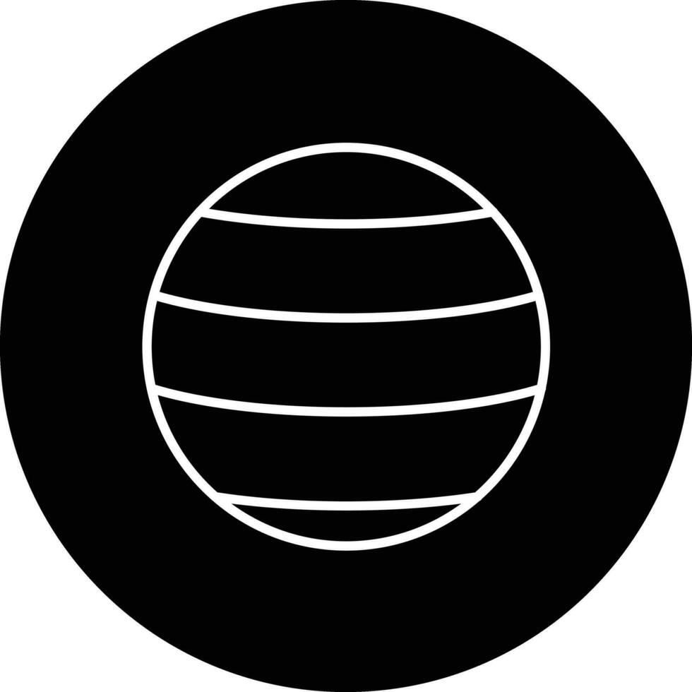 yoga pelota vector icono