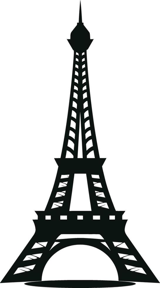Parisian Fashion   Eiffel Tower Vector Elements for Clothing and Apparel