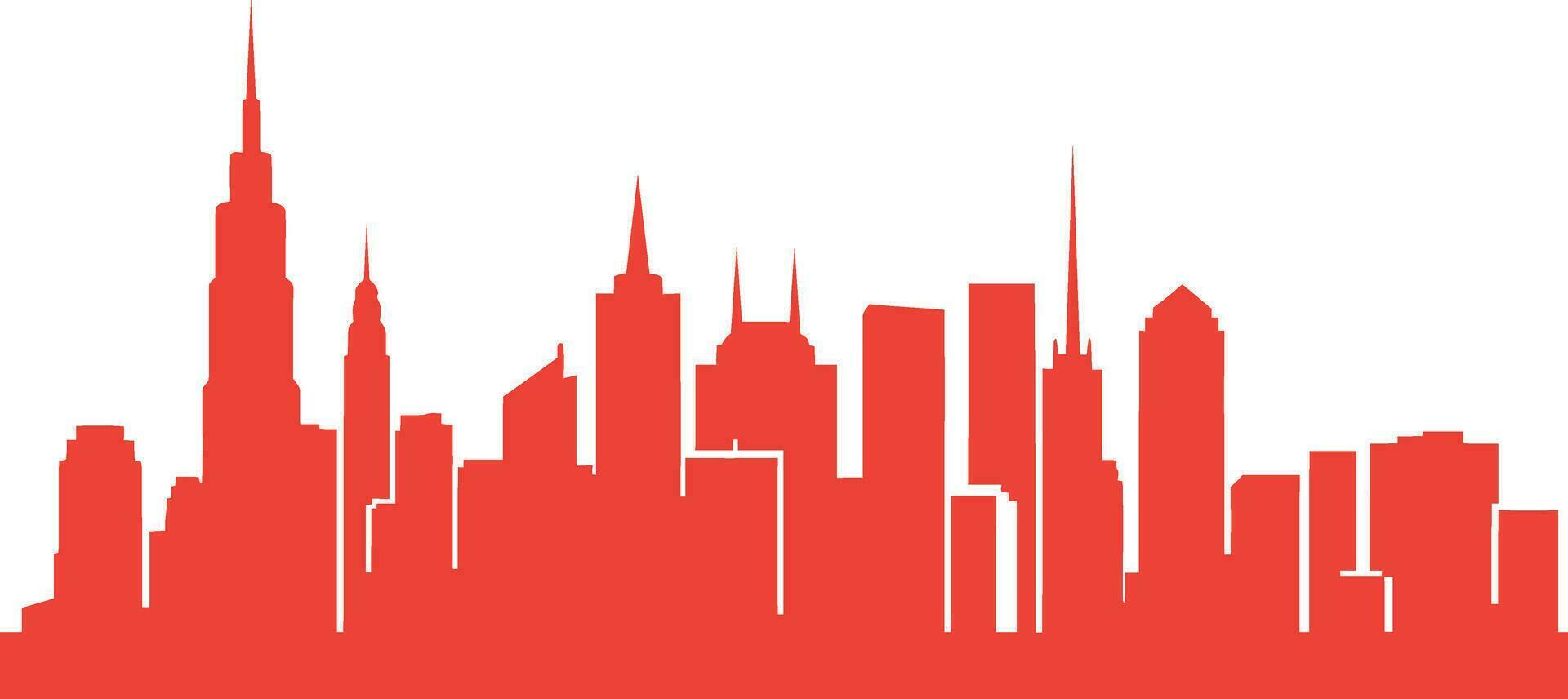 City Skyline Vector Icons   Set of Urban Symbols for Graphic Design