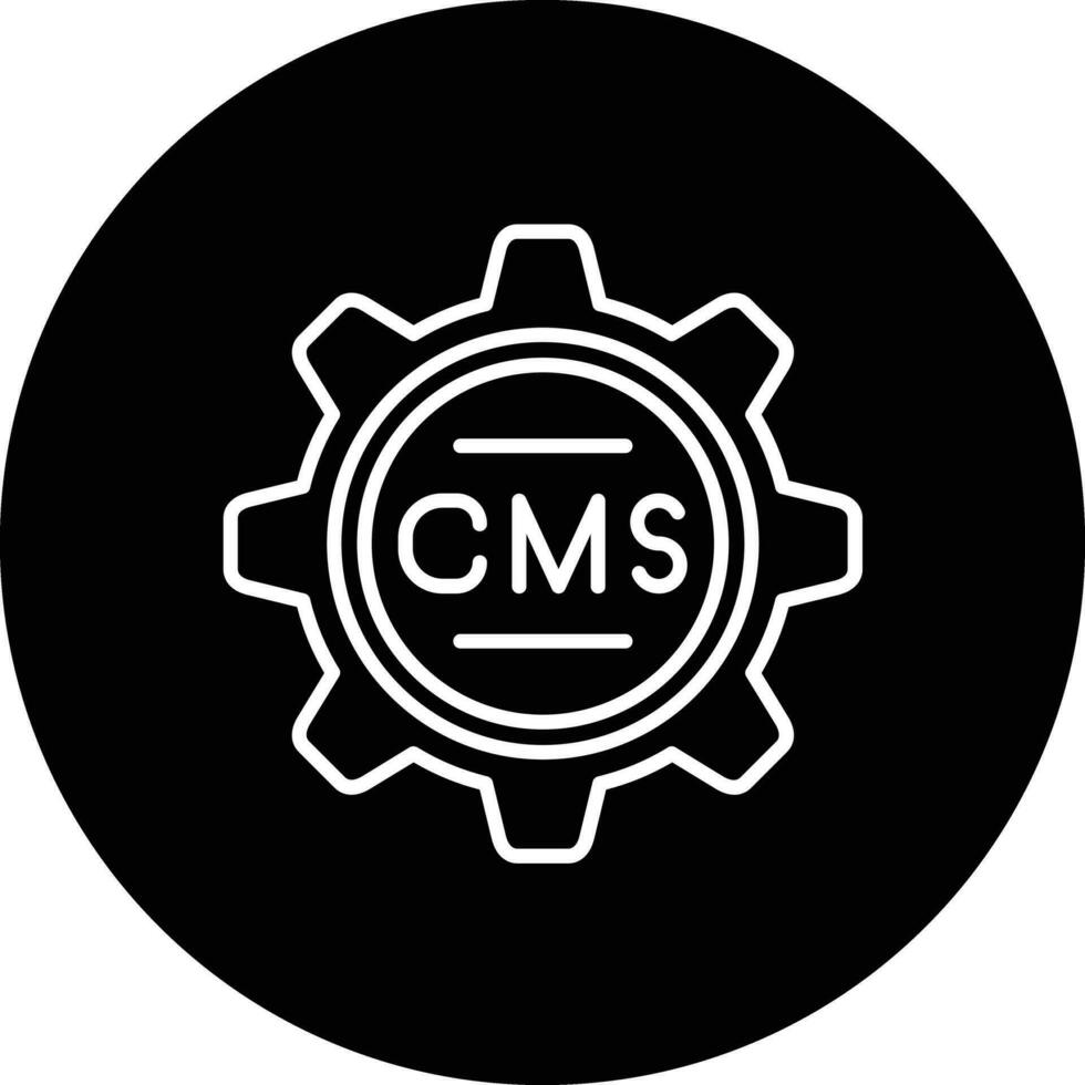 icono de vector cms