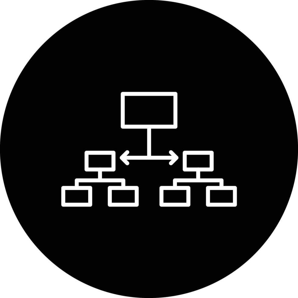 Labeled Hierarchy Vector Icon