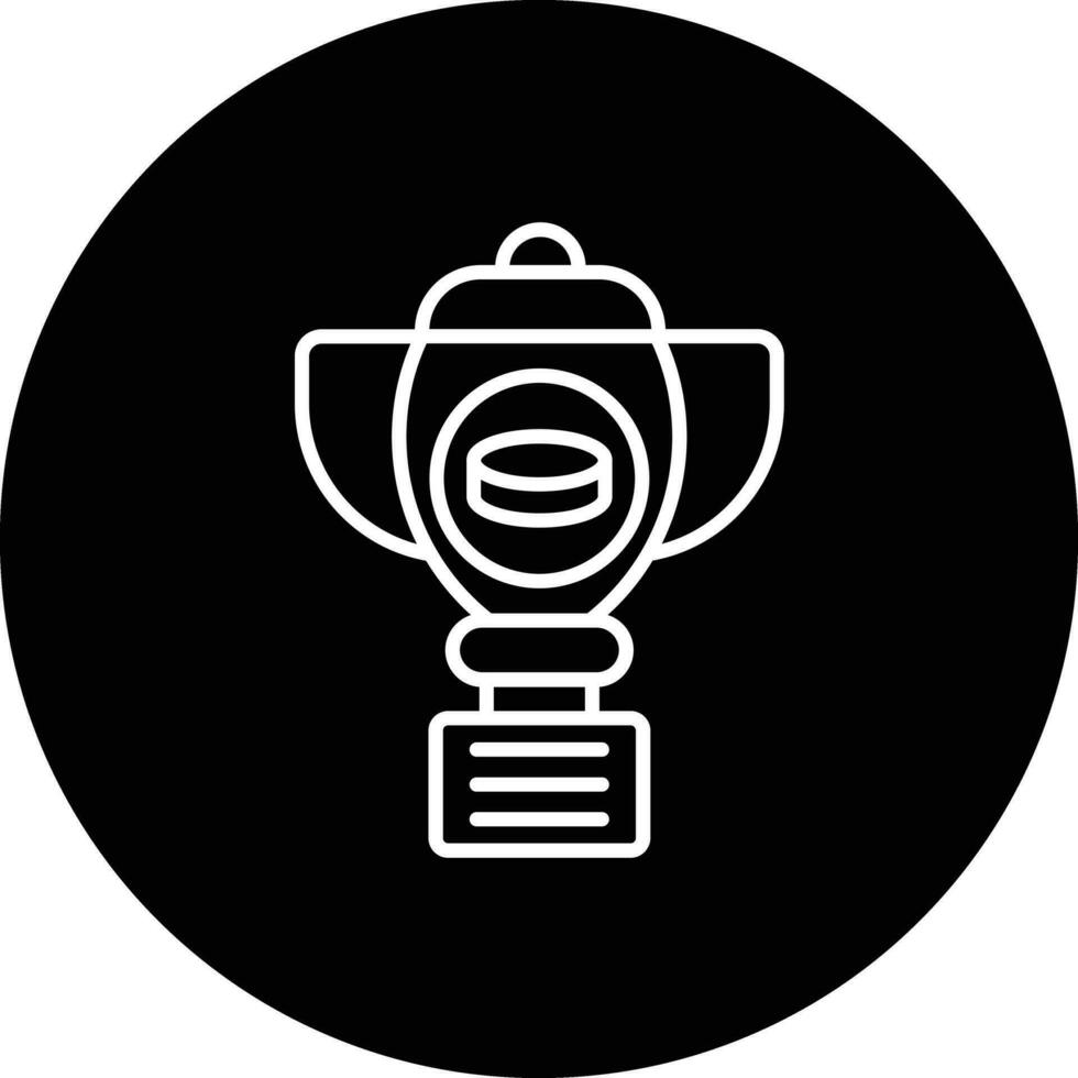 Ice Hockey Cup Vector Icon