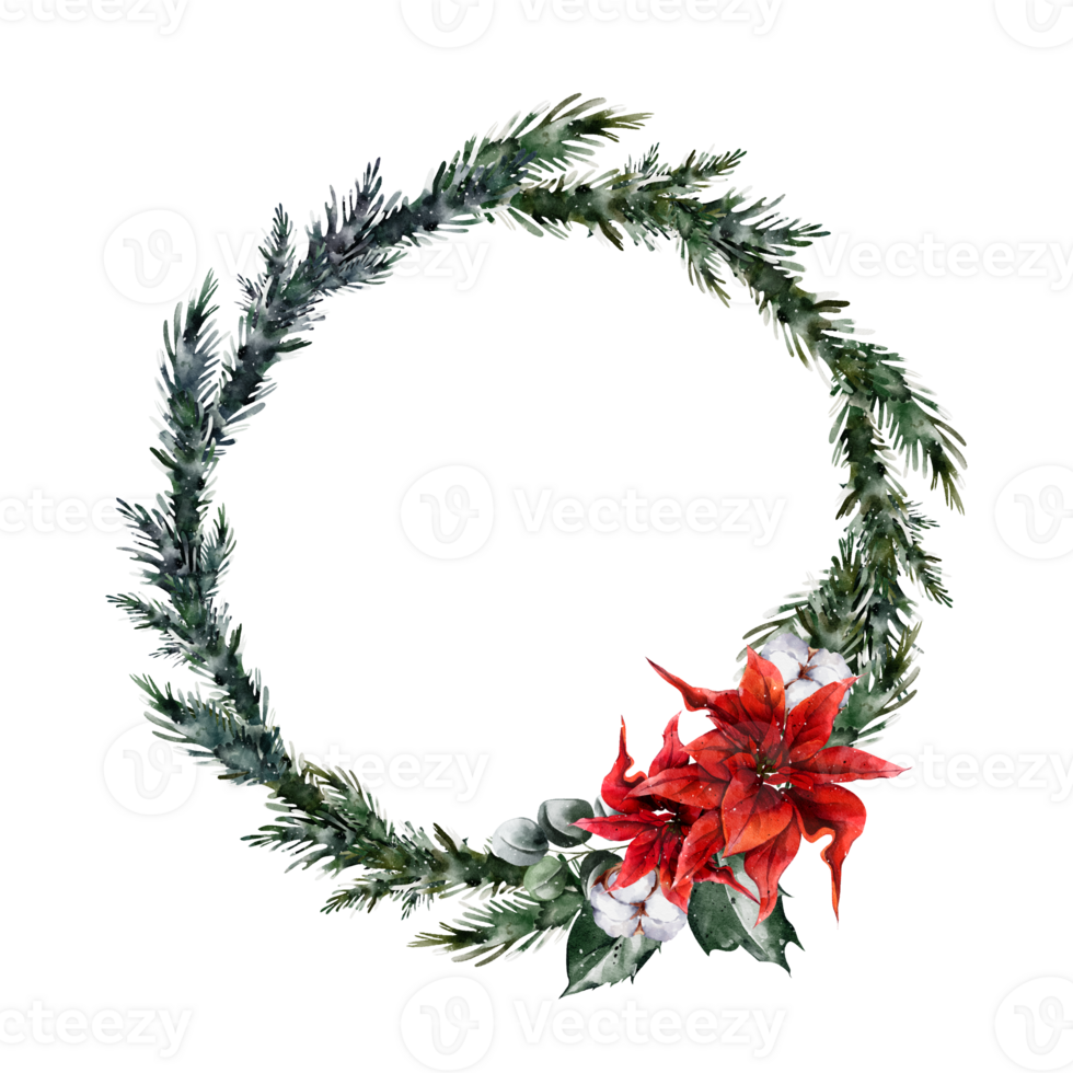 Christmas Wreath Watercolor png