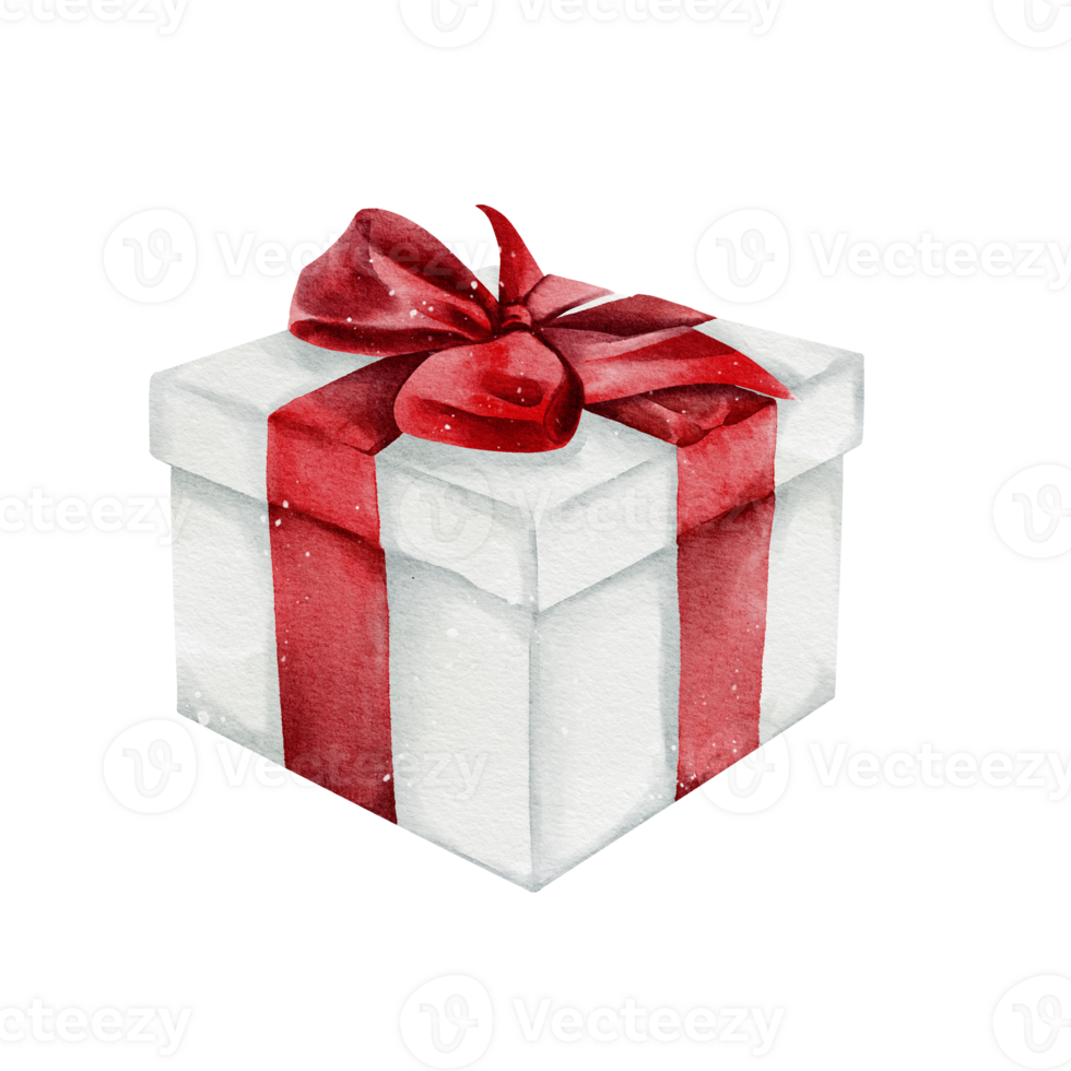 Gift box watercolor png