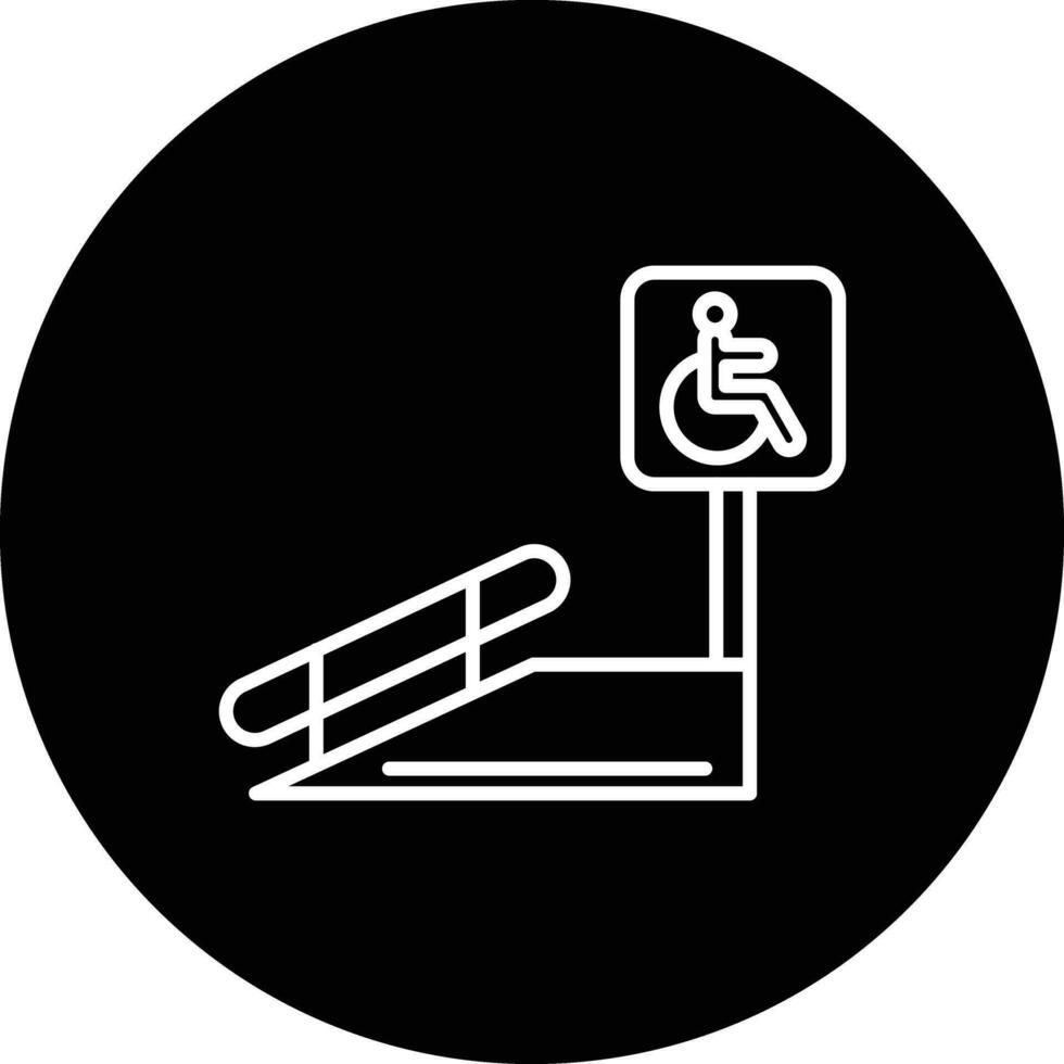 Wheelchair Ramp Vector Icon