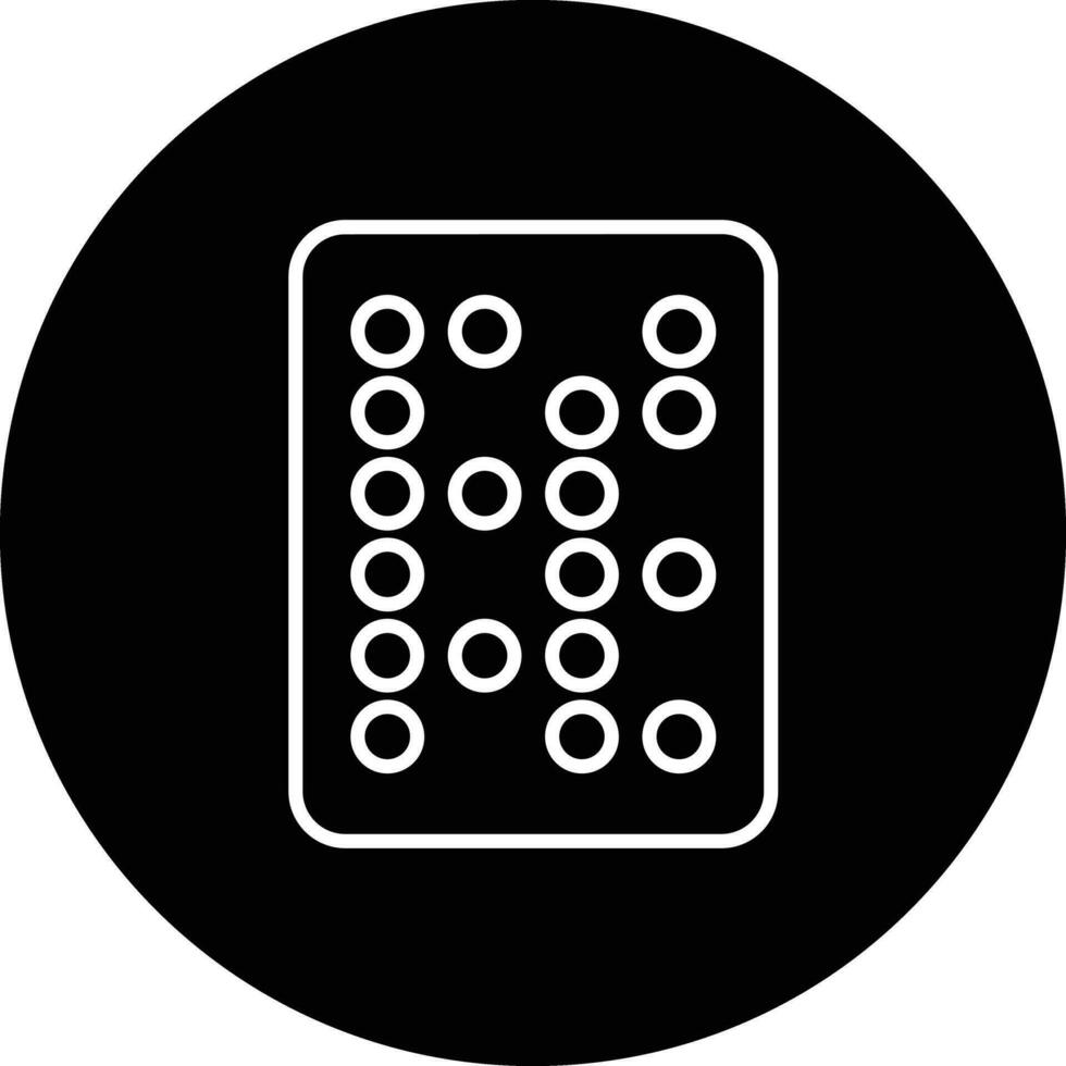 braille texto vector icono