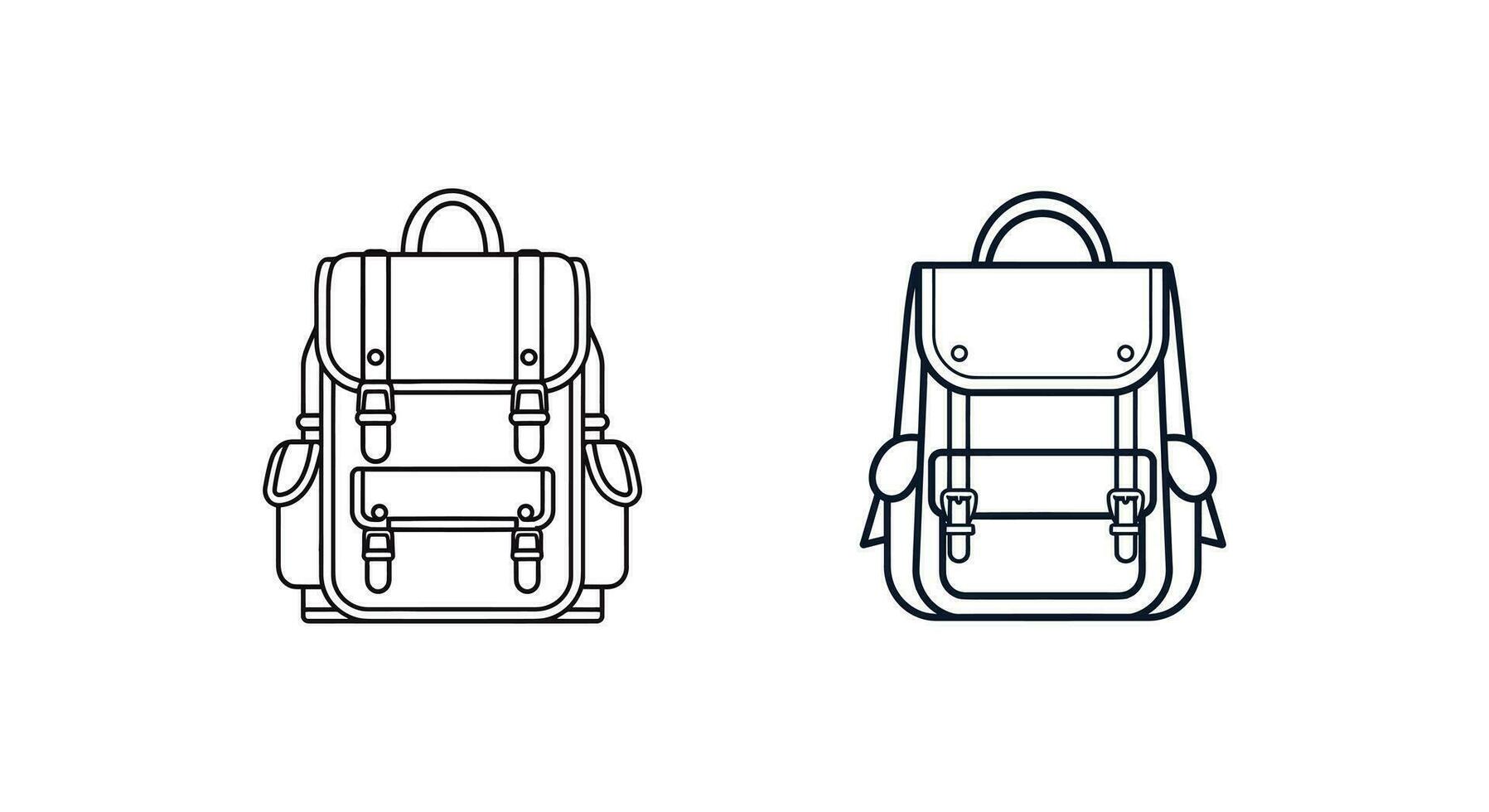 Carry It in Style Backpack Vector Graphics for Backpackers and Travel Lovers.