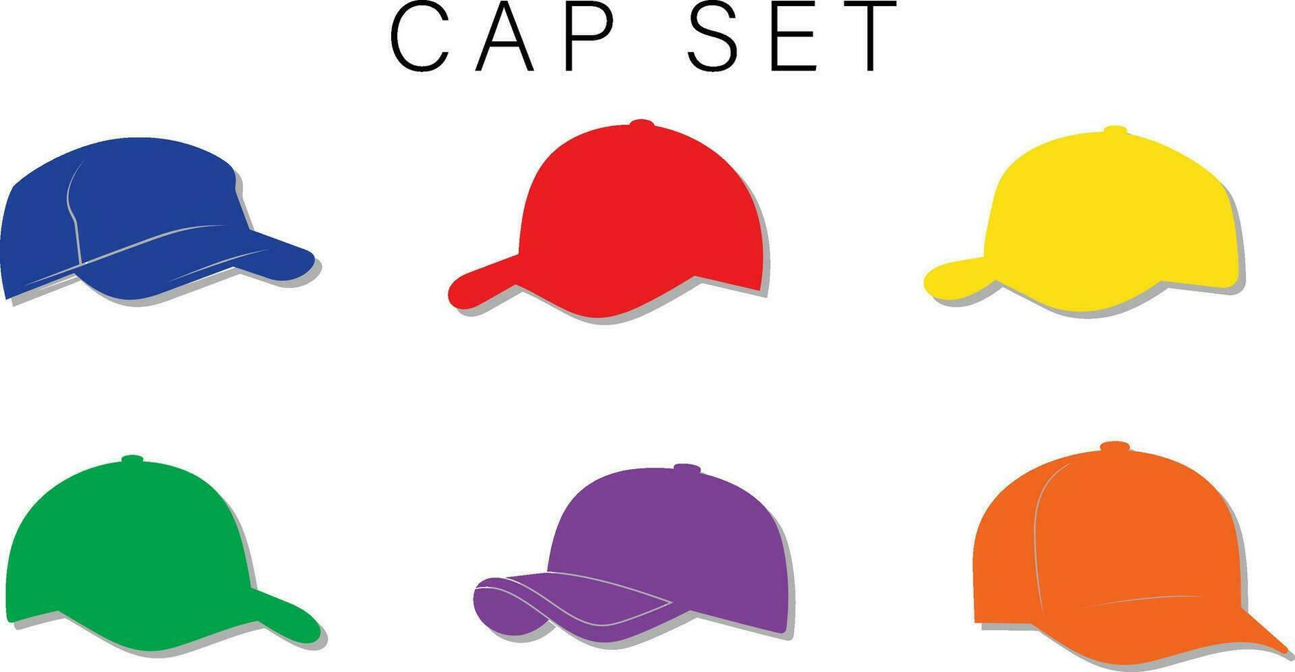 Summer Cap Vector Graphics   Cool and Breathable Hats for Sunny Days