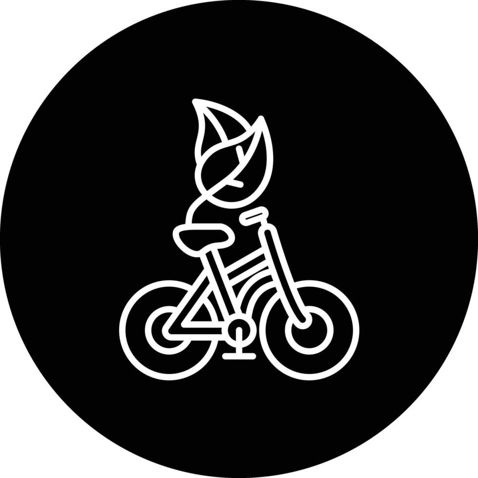 Riding Bicycle Vector Icon