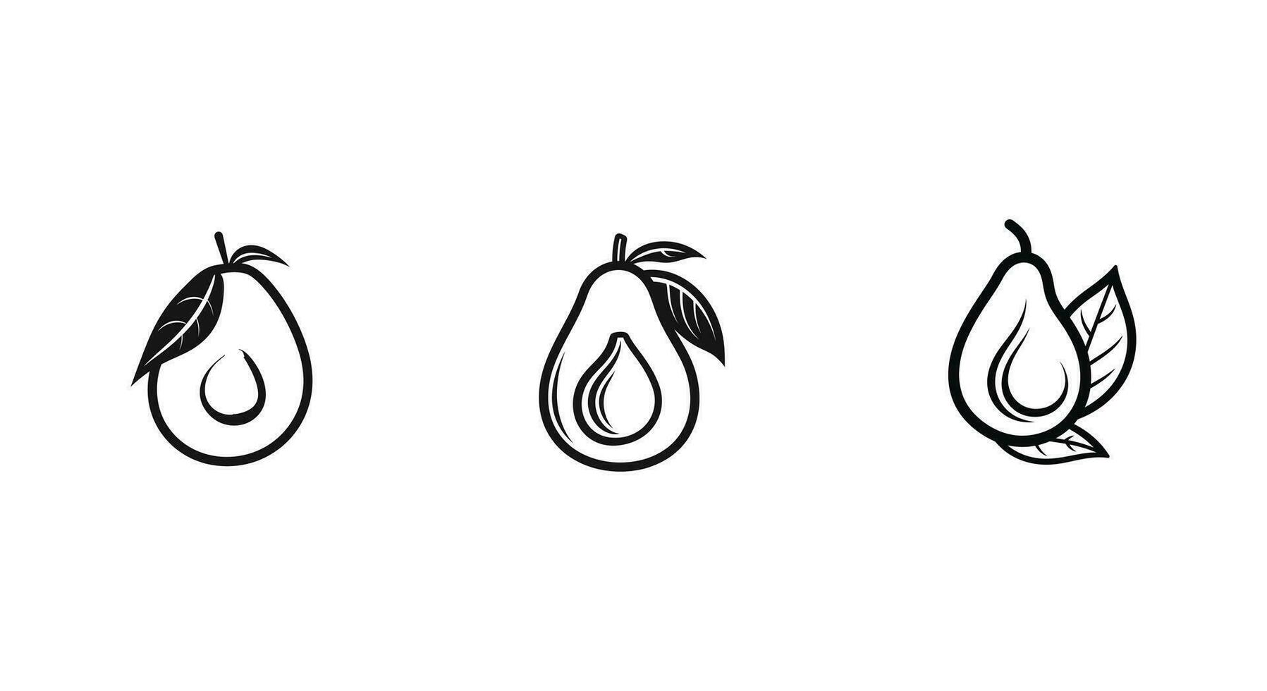 Avocado Love in Vector Form  Ideal for Guacamole and Fresh Food Packaging Art.