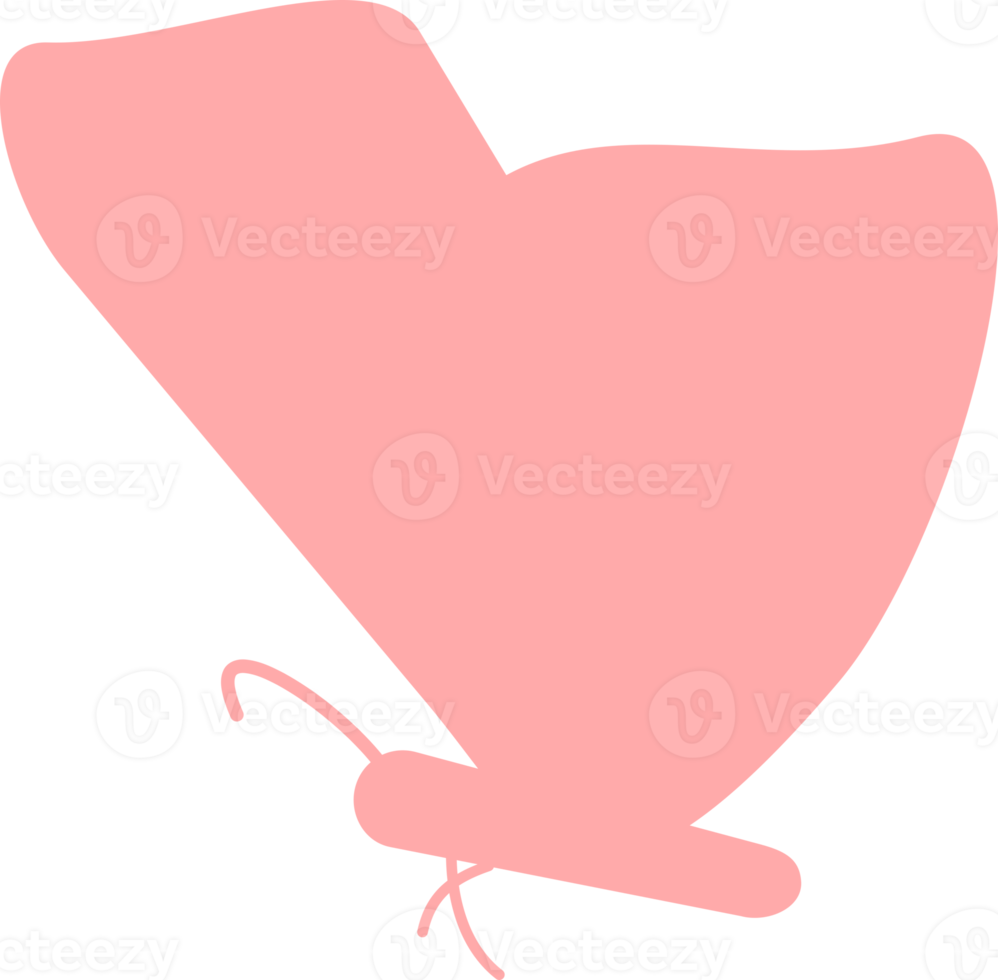 cute butterfly flying doodle png