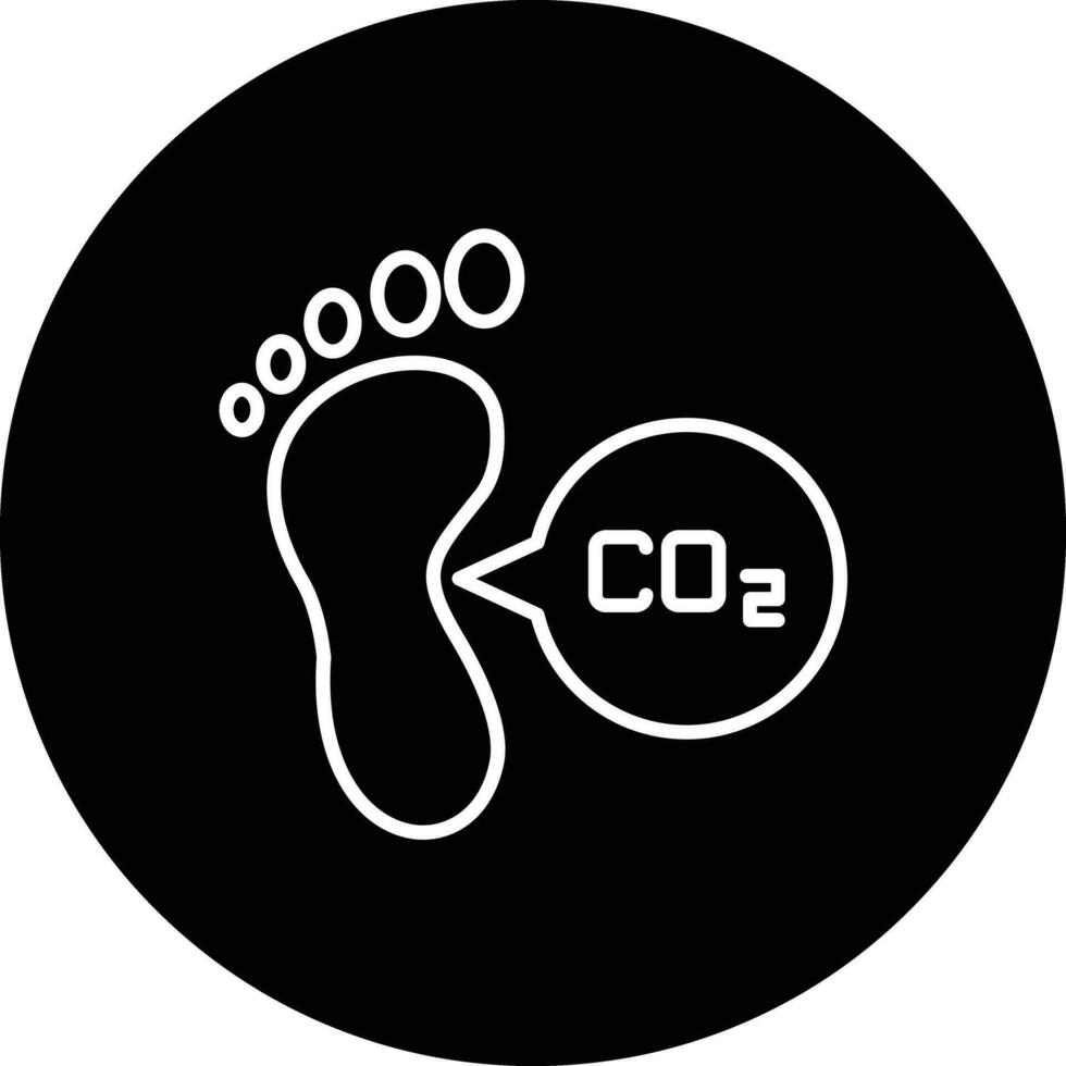 Carbon Footprint Vector Icon