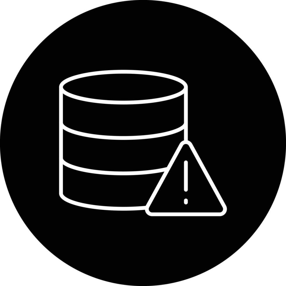 Database Alert Vector Icon