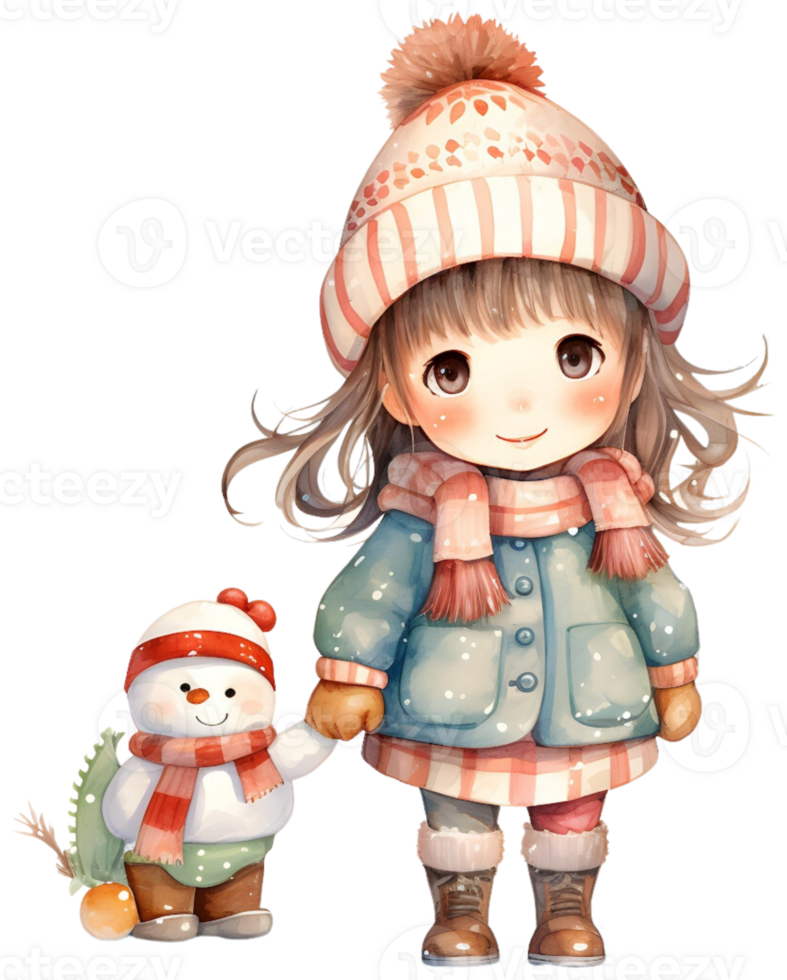 Christmas in winter. Generative AI. png