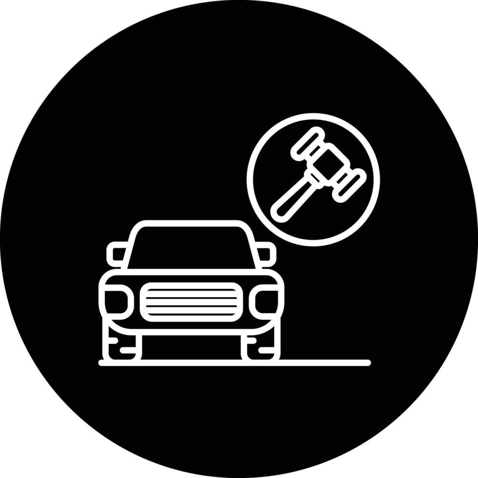 Car Auction Vector Icon