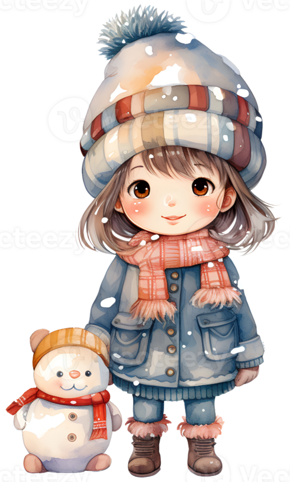 Christmas in winter. Generative AI. png