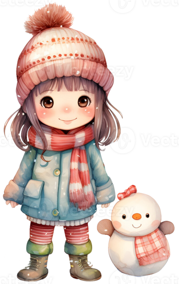 Christmas in winter. Generative AI. png