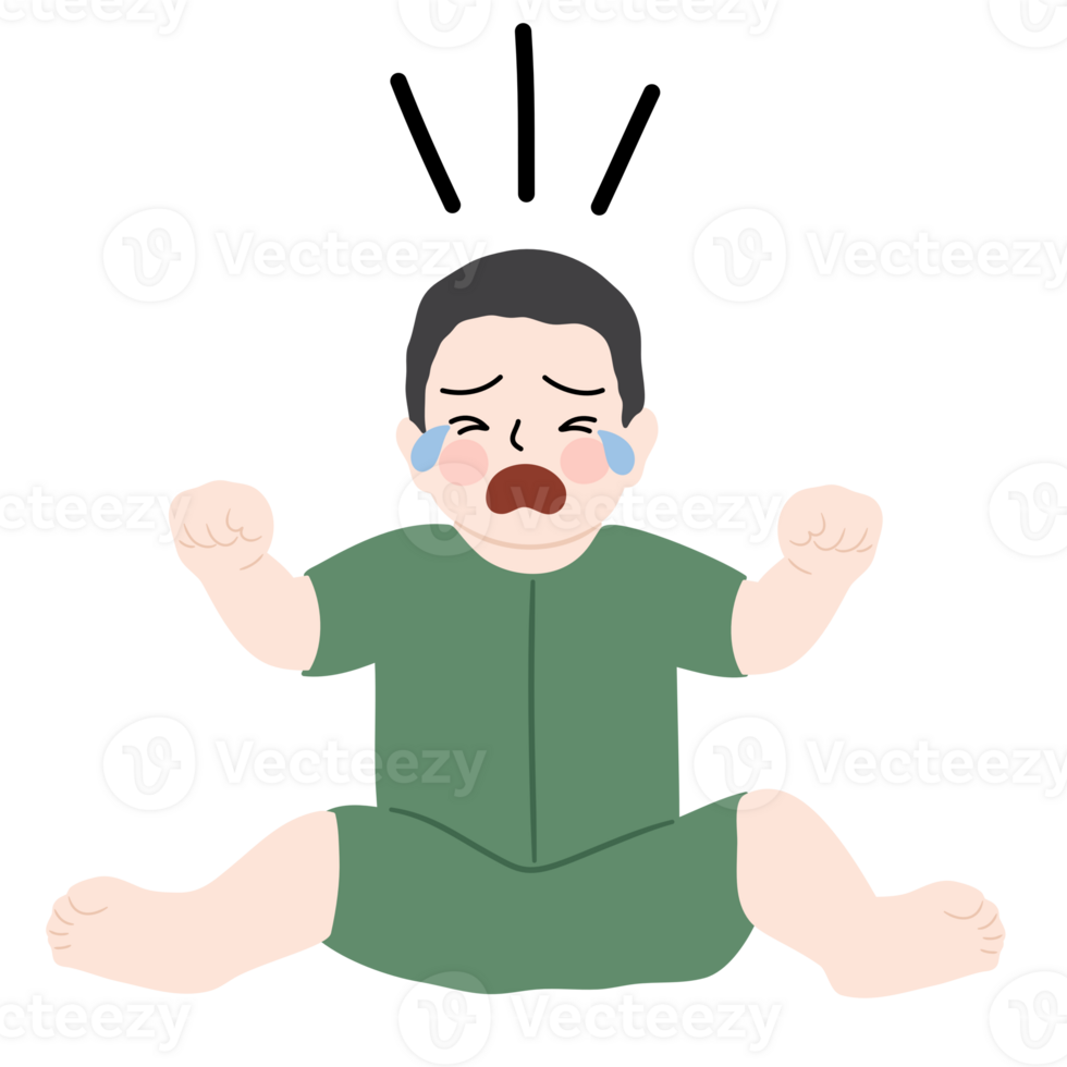 kid cartoon crying png