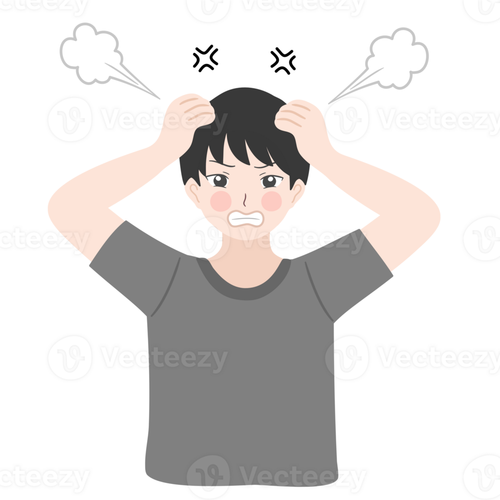angry cartoon character png