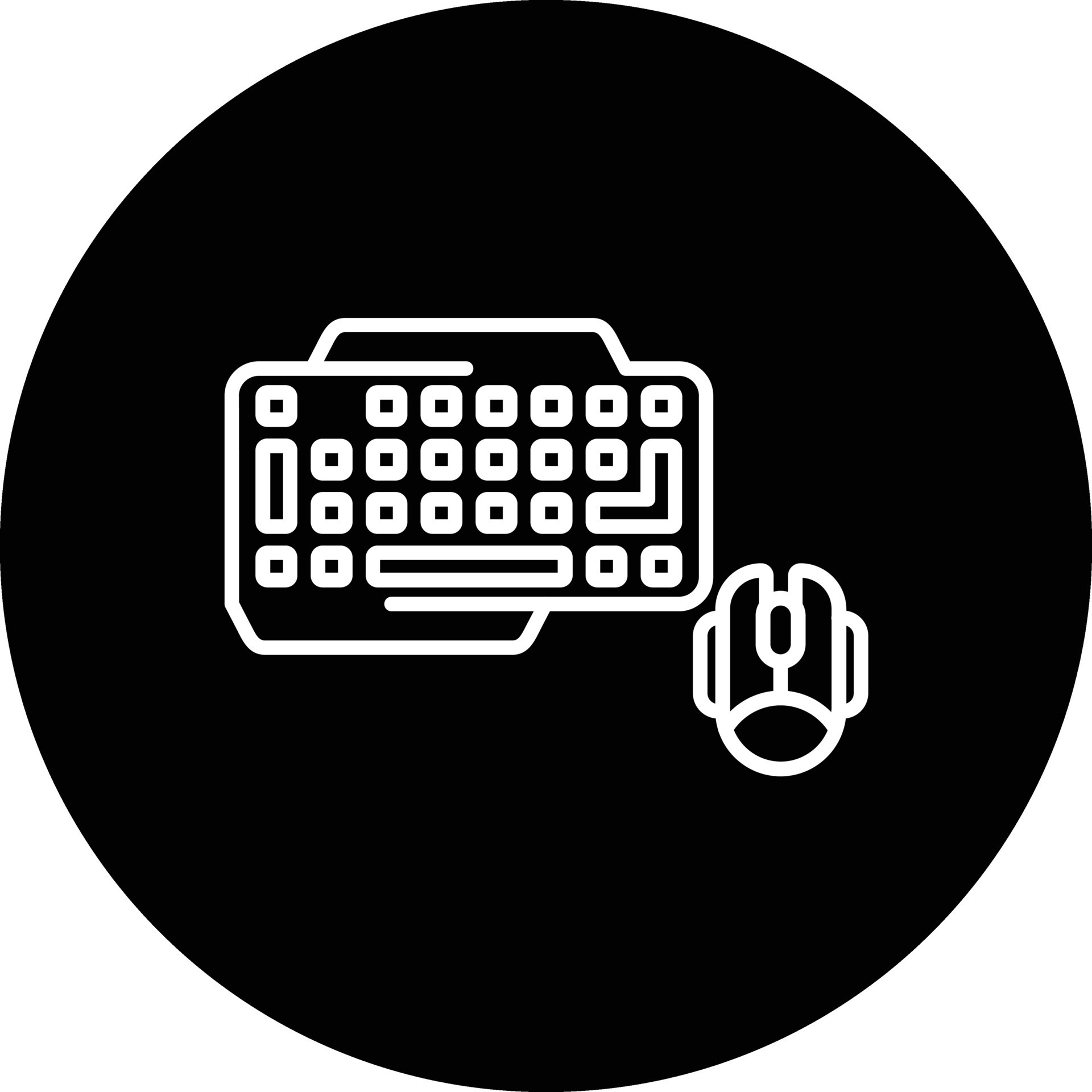 Gaming Keyboard And Mouse Vector Icon 33161085 Vector Art at Vecteezy