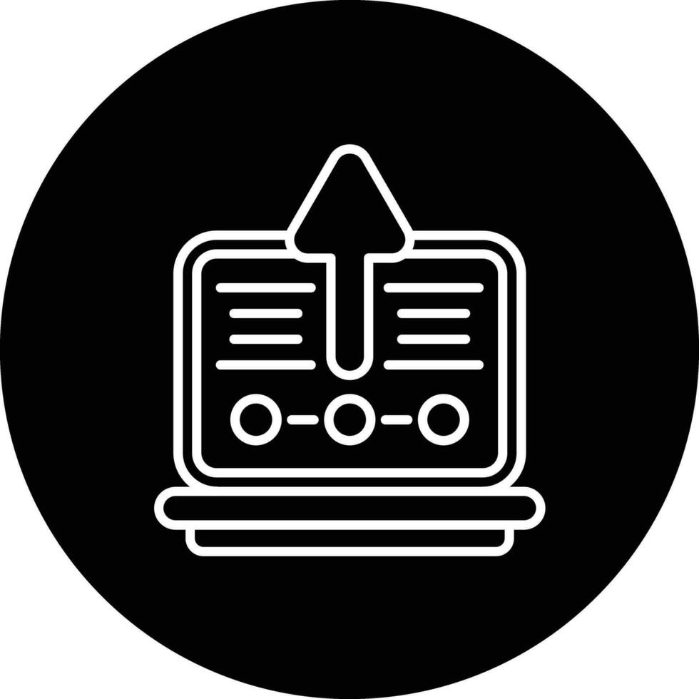 Upgrade Laptop Vector Icon