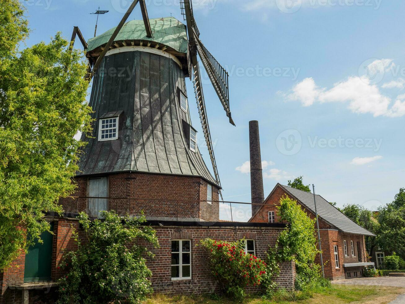 old windmill in westphalia photo