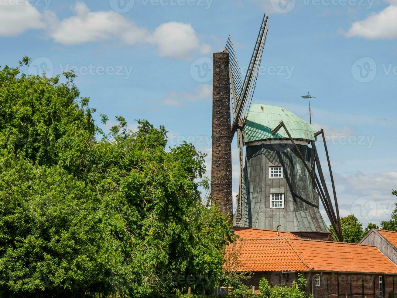 old windmill in westphalia photo