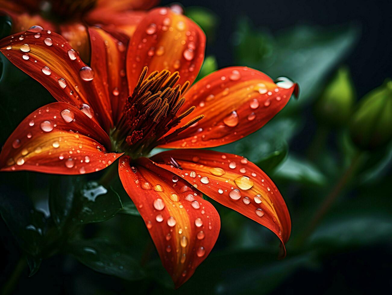 wall and flower ai generative photo