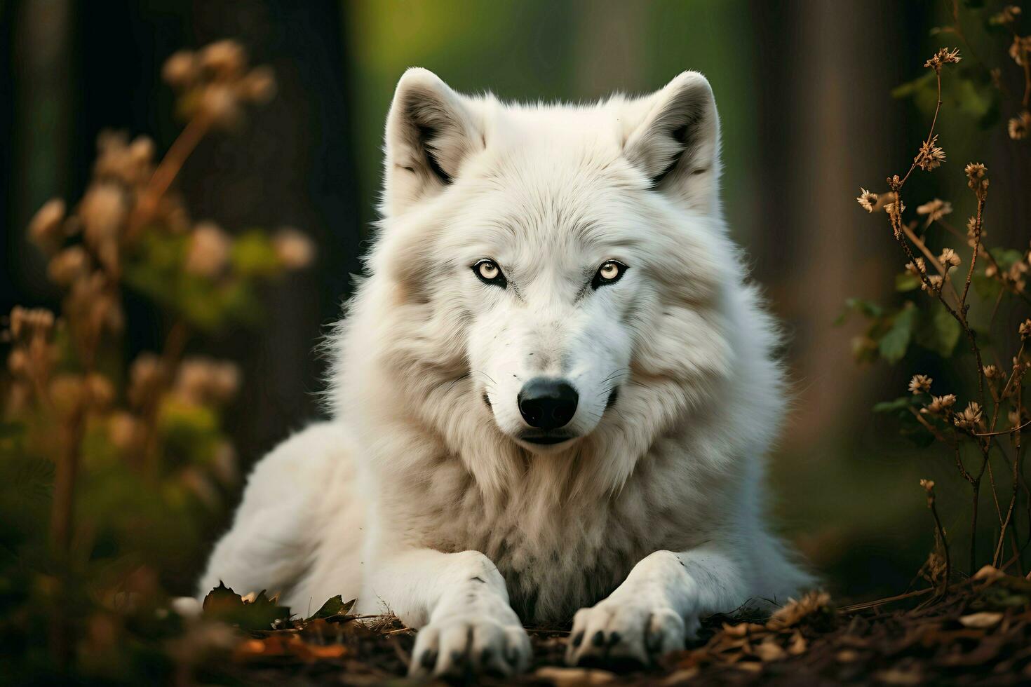 closeup animals in wild nature AI Generative photo