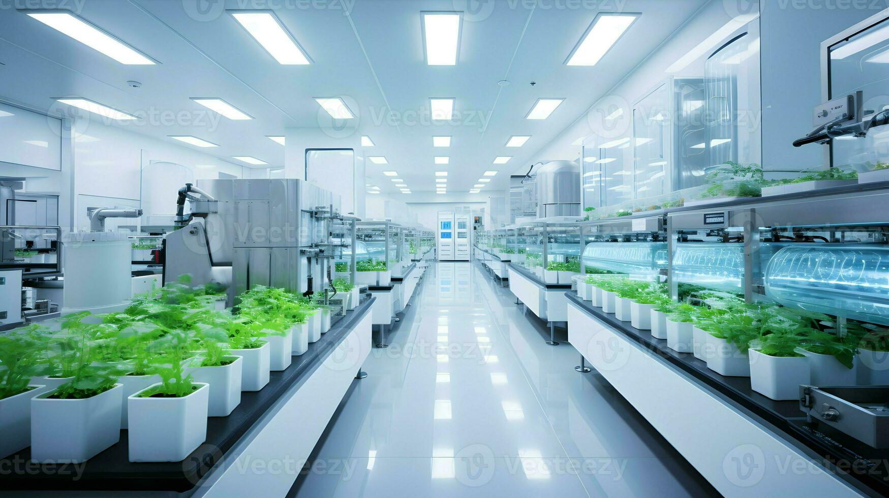 modern agriculture laboratory AI Generative photo