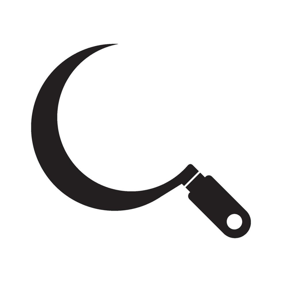 sickle icon vector