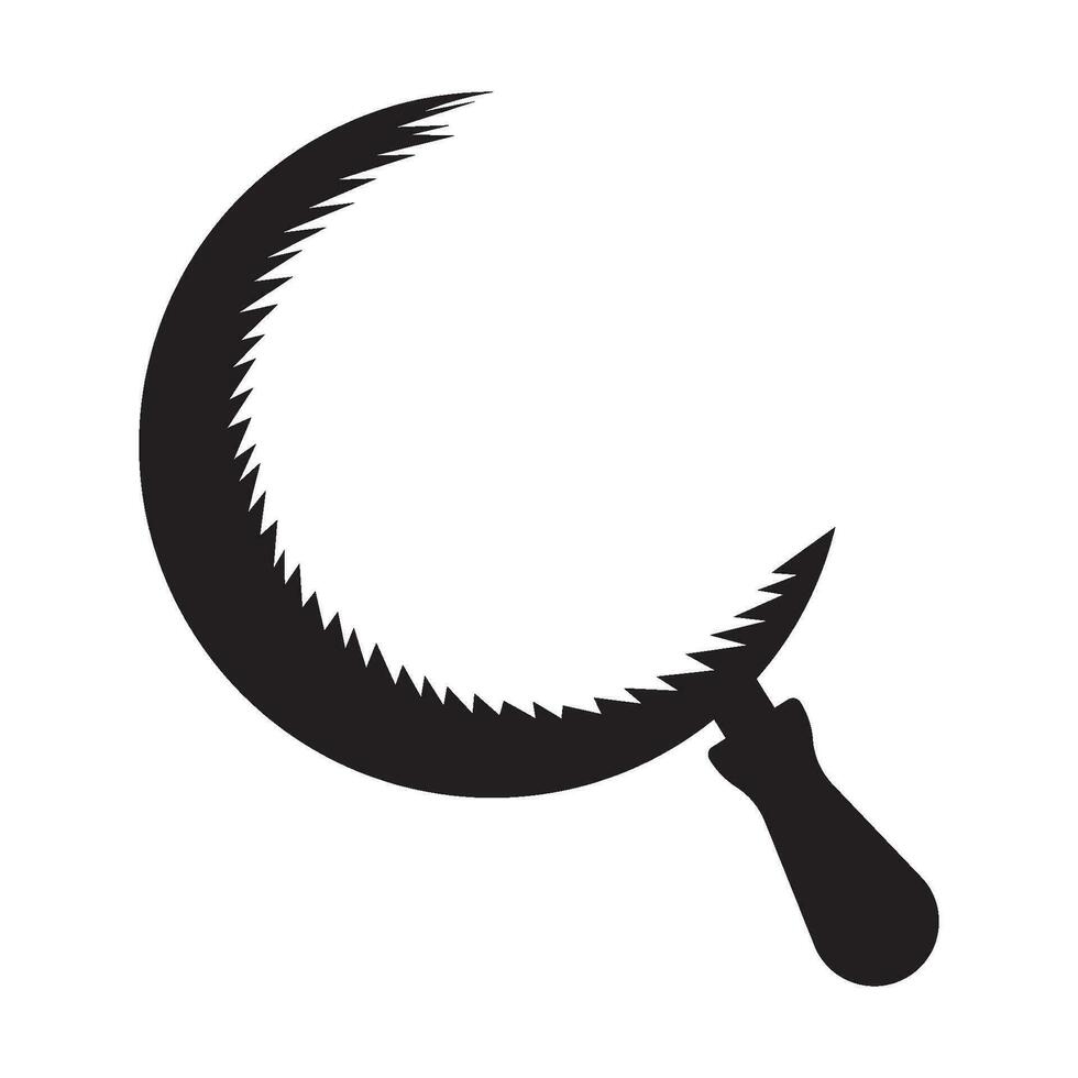 sickle icon vector