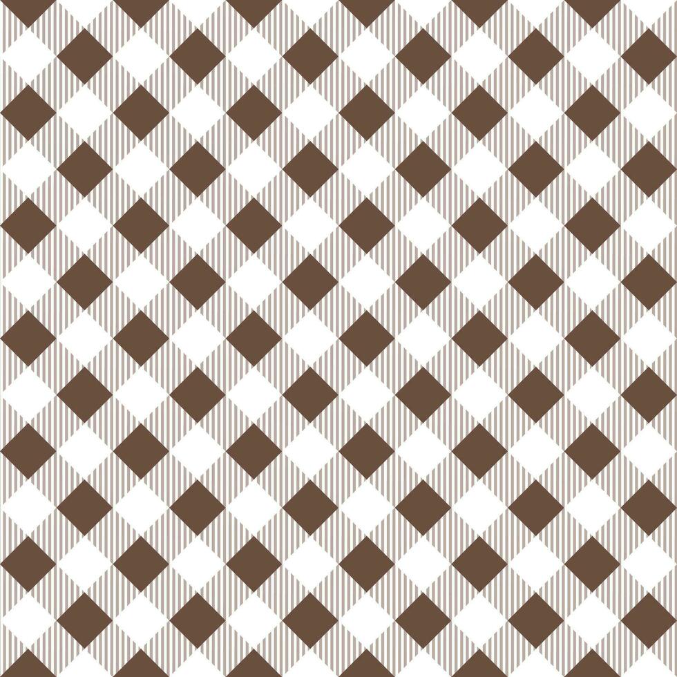Brown plaid pattern background. plaid pattern background. plaid background. For backdrop, decoration, gift wrapping, gingham tablecloth, blanket, tartan, fashion fabric print. vector